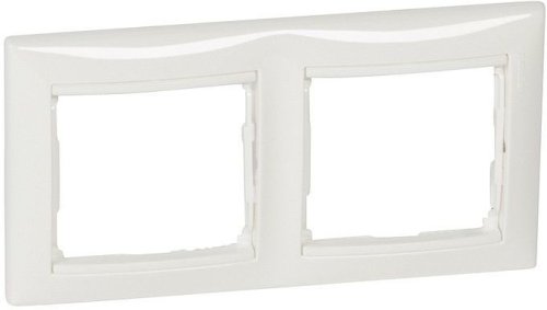 Рамка горизонтальная Legrand Valena 2-м. белый картинка